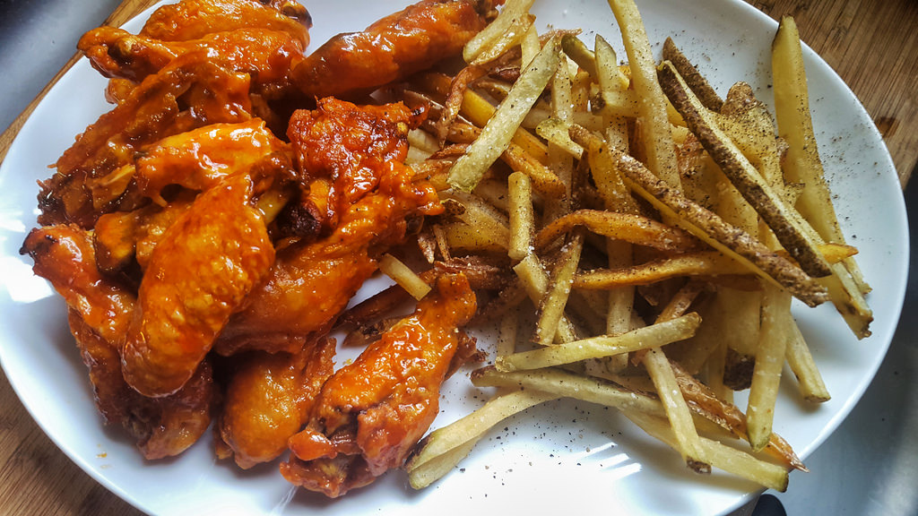 Buffalo Wings and Fries