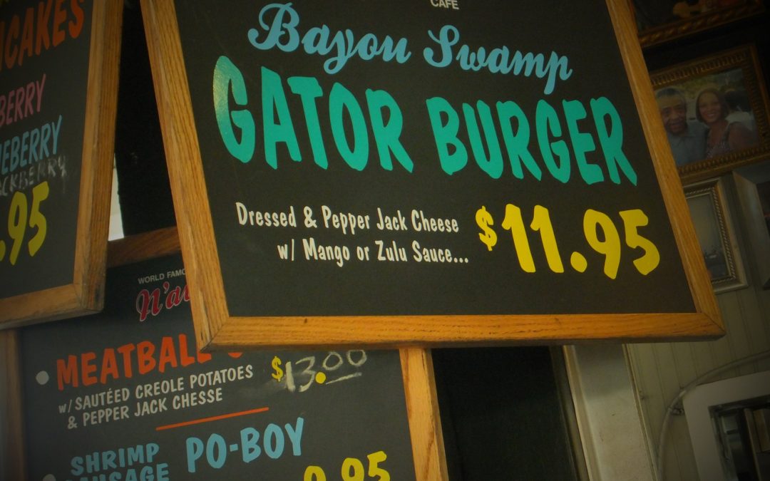 Louisiana Cajun Food Restaurant Sign